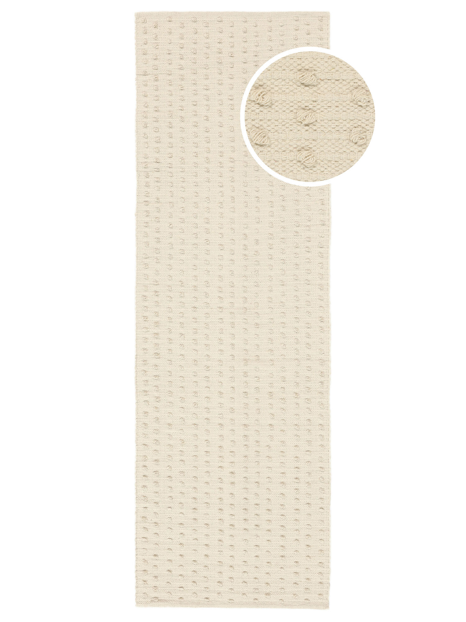 RugVista Bumblin Tappeto - Bianco naturale 80x250