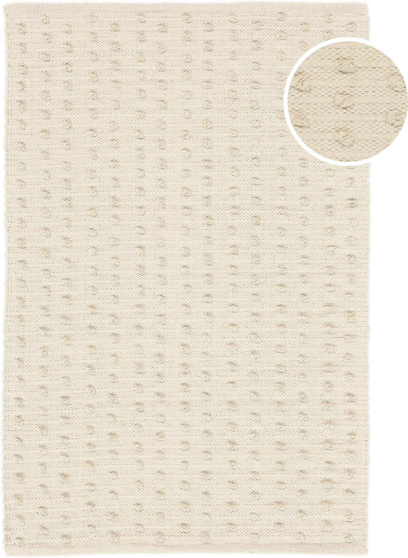 RugVista Bumblin Tappeto - Bianco naturale 80x120