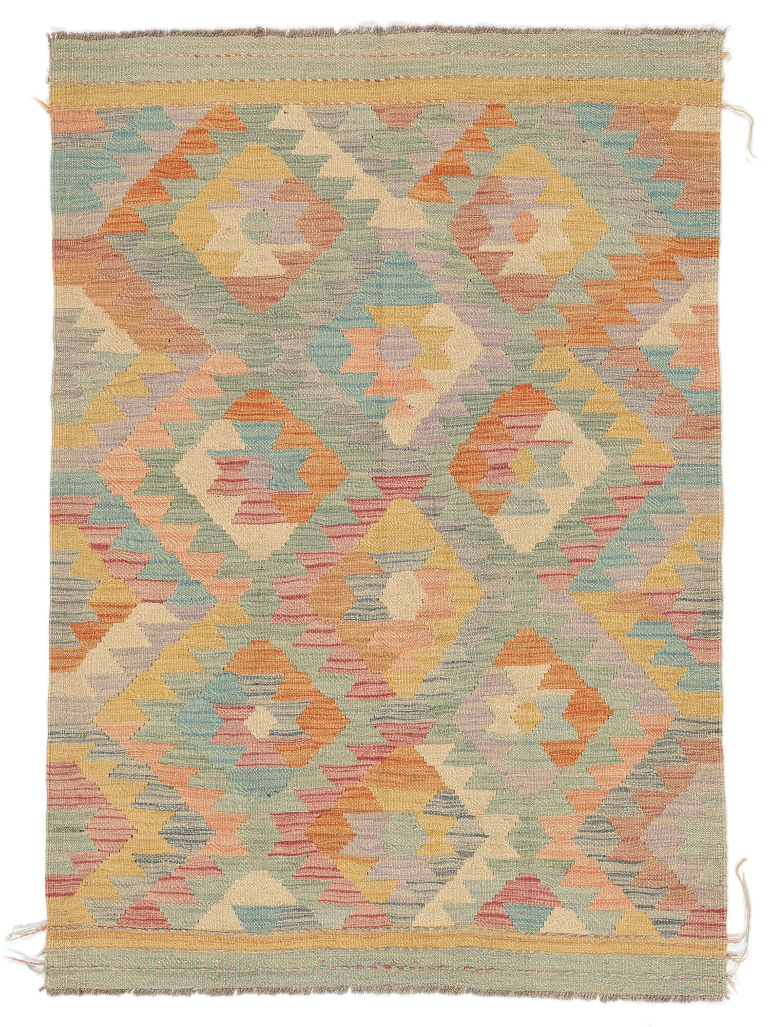 Annodato a mano. Provenienza: Afghanistan Kilim Ariana Trend Tappeto 125x176