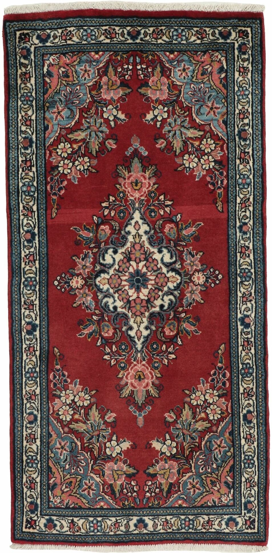 Annodato a mano. Provenienza: Persia / Iran Saruk Tappeto 65x140