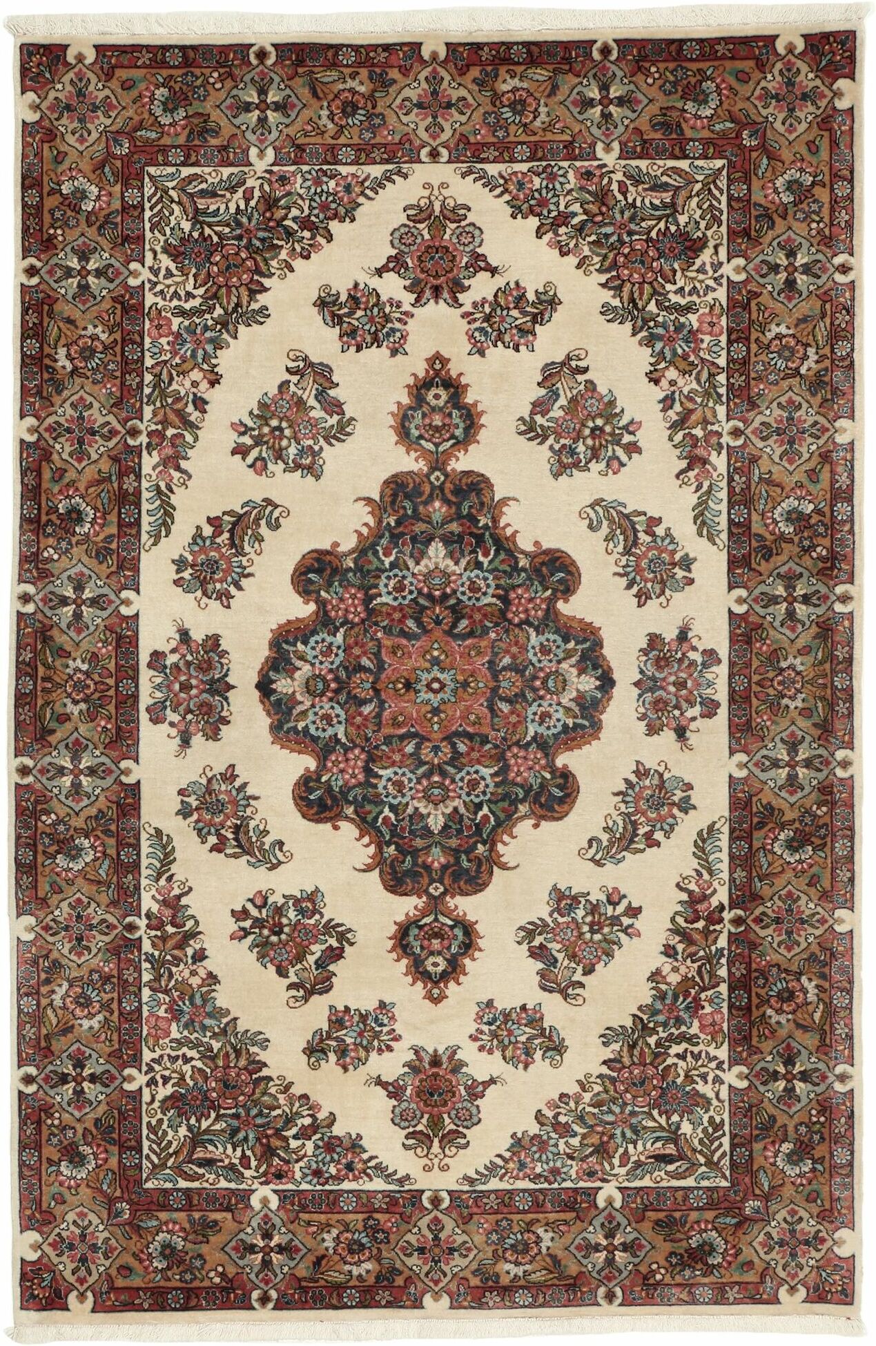 Annodato a mano. Provenienza: Persia / Iran Saruk Tappeto 105x158