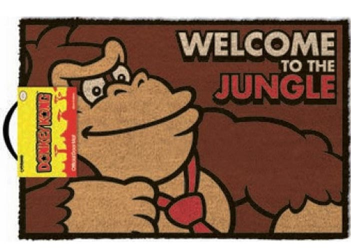 Zerbino Donkey Kong Welcome To The Jungle Door Mat