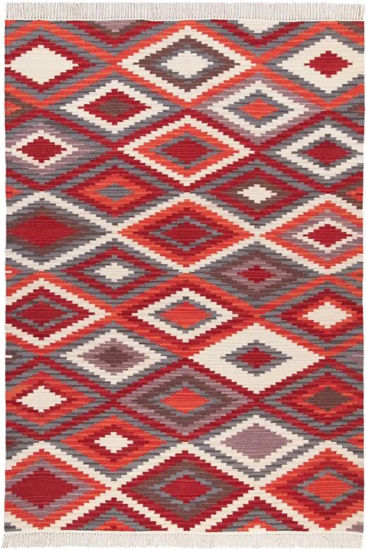 Leroy Merlin Tappeto Kilim zagros in lana rosso, 160x230 cm