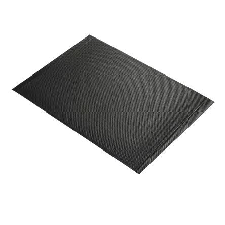 COBA Tappeto antifatica  in PVC espanso, 900mm x 600mm x 10mm, col. nero, Antiscivolo, OU010001