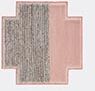 GAN 'space Mangas Square Plait Pink' Rug