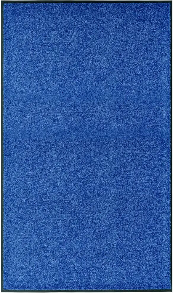 vidaXL Deurmat wasbaar 90x150 cm blauw