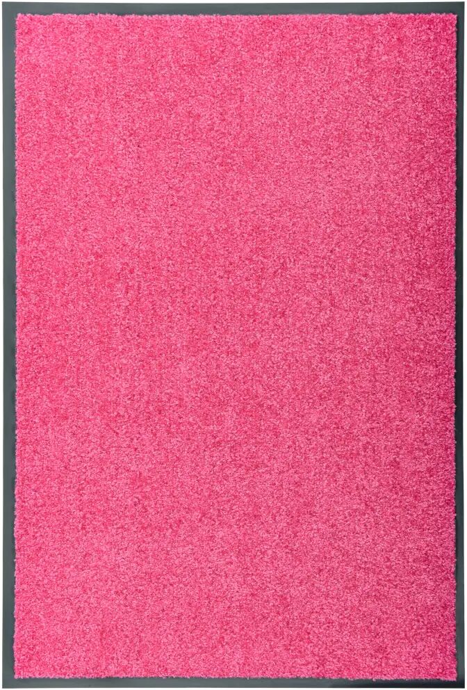 vidaXL Deurmat wasbaar 60x90 cm roze