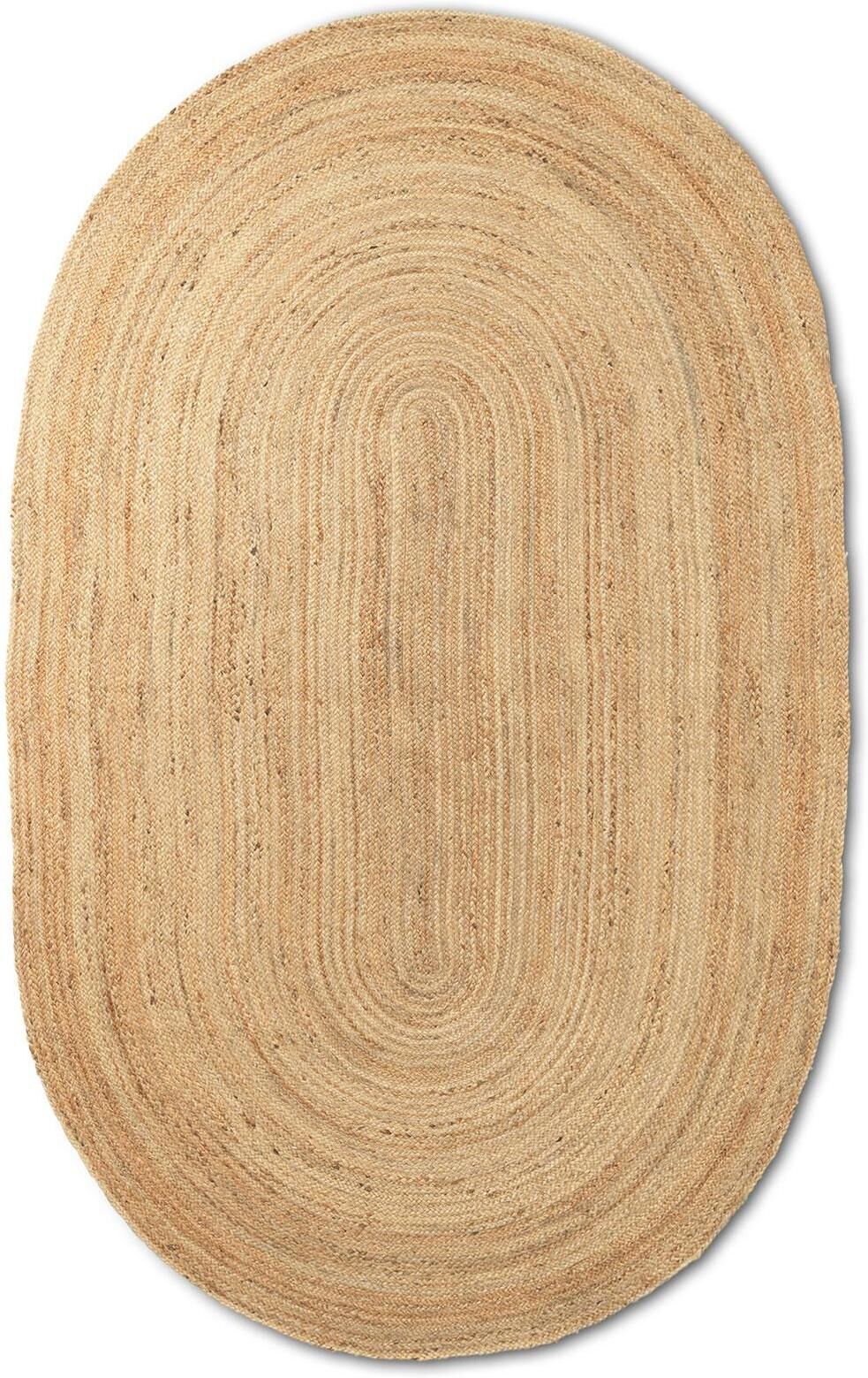 Ferm Living Eternal Jute vloerkleed ovaal 140x200 naturel