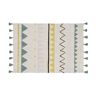 BEAU by Bo Lorena Canals Wasbaar katoen vloerkleed - Azteca Natural Vintage Azul L - 140x200cm