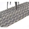 Home Therapy Handwoven Jute Chevron Black Rug