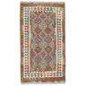 Handgeknoopt. Herkomst: Afghanistan 99X181 Klein Kelim Afghan Old Style Vloerkleed Wol,