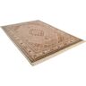 THEKO Oosters tapijt Mahi Tabriz met de hand geknoopt, materiaal: 80% wol, 20% zijde, met franje beige 70x140 cm;90x160 cm
