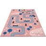 HANSE Home Kindervloerkleed Dream Street roze 80 cm x 150 cm x 9 mm;120x170 cm;160x220 cm