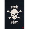 Rock STAR Baby Kindervloerkleed RS2385-1 met de hand gesneden reliëfpatroon, materiaal: 100% polyacryl zwart 160x230 cm