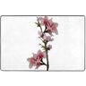 YYHHAOFA Blooming Peach Blossoms Prints Flanel Anti-Slip Vloermat 72"x48"/72"x48"/72"x48"/72"x48"/72"x48"/182 cm