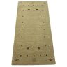 WAWA TEPPICH Handgemaakt oosters Gabbeh tapijt van 100% wol Loom handgeweven 70 x 140 cm beige T1