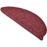 Beautissu Trapmatten Zelfklevend ProStair – Set van 15 Trapmatten 55x15cm- Trapmat Afgerond Bescherming voor Trap – Traptapijt Antislip Bordeaux