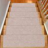 TYUINMG 5pcs Stair Tread Carpet Mats Self Adhesive Stair Protector Carpet Washable Rugs For Stair Steps Anti Slip Stair Carpet Set 20x76cm 5pcs light coffee