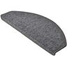 Beautissu Trapmatten Zelfklevend ProStair – Set van 15 Trapmatten 65x28cm- Trapmat Afgerond Bescherming voor Trap – Traptapijt Antislip Grijs