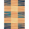 SUALSA CREVICOSTA Kwaliteit Mark Kwaliteitsmerken Tapijt Nerea 231 Modern Design Motief Grote Foto's en Golvende Strepen (120 x 180 cm, Blauw)