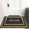 ZZDXW Deurmat goud zwart geometrie deurmatten binnen zachte badmat deurmat voor woonkamer keuken binnen deurmat wasbare deurmat huisdieren en honden antislip mat binnen deurmat (60 x 90 cm)