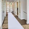 GFHQDPSC Wit gangpadtapijt, tapijt voor bruiloft, gangpad, antislip tapijt voor kerkfeest, buiten- of binnendecoratie, 2 mm dikte snijbaar (maat: 1 x 20 m)