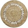 Thedecofactory The Deco Factory Tapijt, 70 cm diameter, naturel