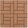 vidaXL Terrastegels 11 stuks 30 x 30 cm WPC 1 m2 bruin