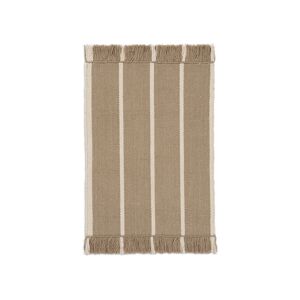 Ferm Living Calm Kelim Mat - 50 X 70 - Dark Sand/off-White