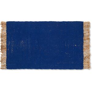 Ferm Living Block Mat Bright Blue / Natural