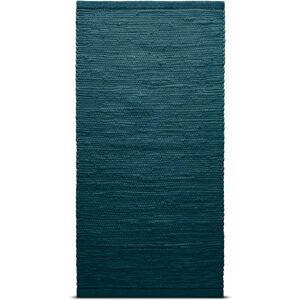 Rug Solid Cotton teppe 60 x 90 cm Petroleum (petrolblå)