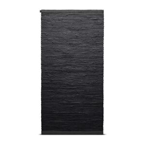 Rug Solid Cotton teppe 75 x 200 cm Charcoal