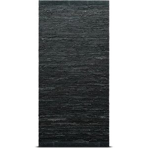 Rug Solid Leather gulvteppe 200x300 cm dark grey (mørkegrå)