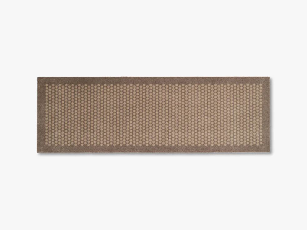 tica copenhagen Mat / runner, 67x200 cm, dot, sand / beige