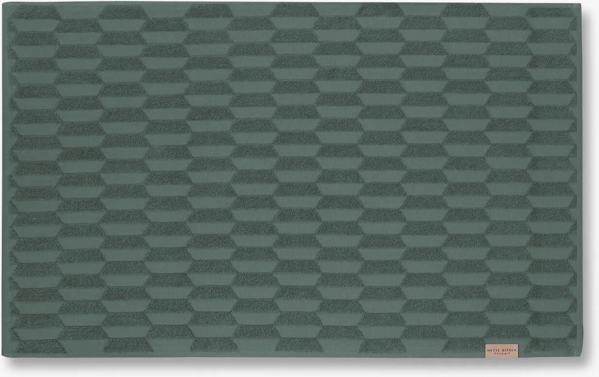 Mette Ditmer Geo Bath Mat, Pine Green