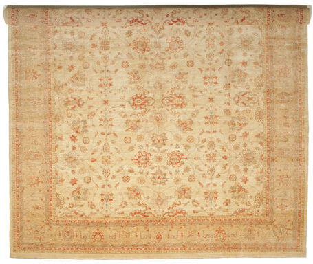 RugVista Ziegler Teppe 487X704 Ekte Orientalsk Håndknyttet Gul/Mørk Beige Stort (Ull, Pakistan)