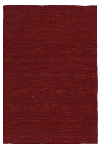 RugVista Håndvevd Teppe Kelim Loom - Mørk Rød 160X230 Mørk Rød (Ull, India)