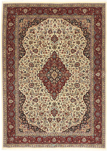 Håndknyttet. Opphav: Persia / Iran Ilam Sherkat Farsh Silke Teppe 175X245 Ekte Orientalsk Håndknyttet Mørk Rød/Lysbrun (Ull/Silke, Persia/Iran)