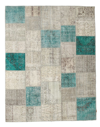 Håndknyttet. Opphav: Turkey Patchwork Teppe 238X302 Ekte Moderne Håndknyttet Lys Grå/Mørk Beige (Ull, Tyrkia)