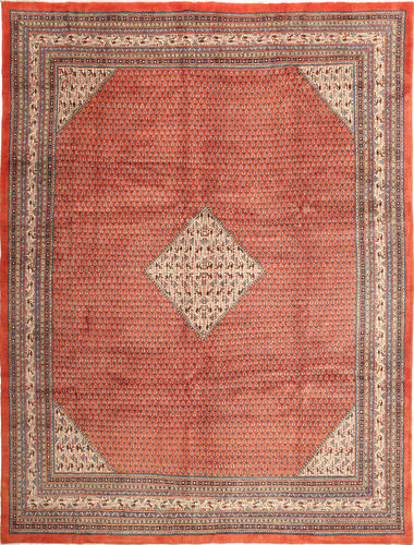 RugVista Sarough Mir Teppe 292X390 Ekte Orientalsk Håndknyttet Mørk Rød/Rust Stort (Ull, Persia/Iran)