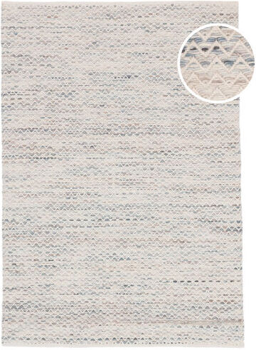 RugVista Håndvevd Teppe Chevron Waves - Lys 250X300 Beige/Lys Grå Stort ( India)