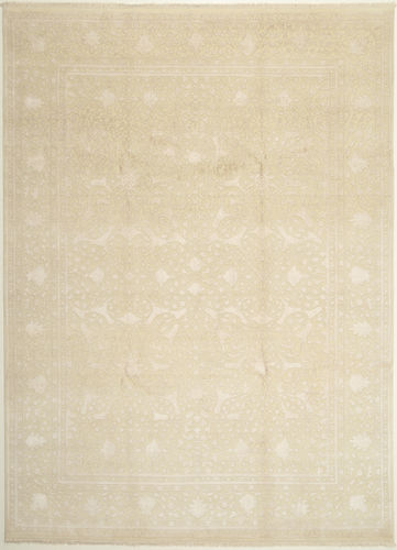 Håndknyttet. Opphav: India Ekte Teppe Tabriz Royal Magic 230X318 Beige/Gul ( India)