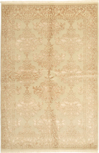 Håndknyttet. Opphav: India Orientalsk Tabriz Royal Magic Teppe 154X228 Beige/Gul ( India)