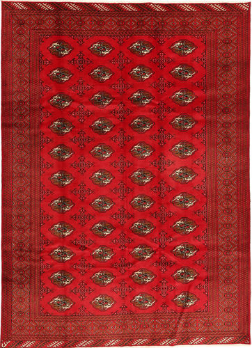 Håndknyttet. Opphav: Persia / Iran Turkaman Teppe 208X293 Rød/Rust (Ull, Persia/Iran)