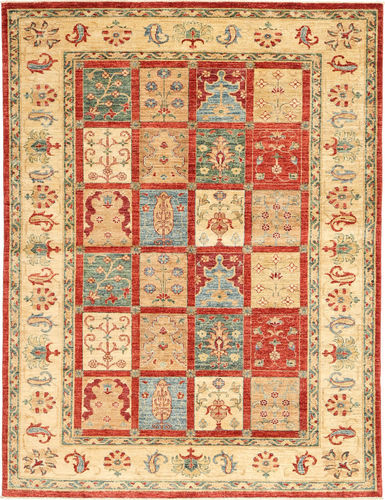 Håndknyttet. Opphav: India Orientalsk Ziegler Teppe 172X235 Rød/Mørk Beige (Ull, India)