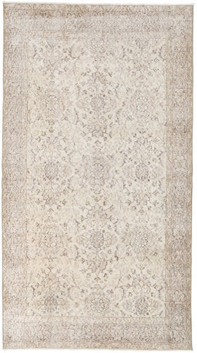 Håndknyttet. Opphav: Turkey Colored Vintage Teppe 115X208 Lys Grå/Beige (Ull, Tyrkia)