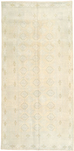 Håndknyttet. Opphav: Persia / Iran Persisk Turkaman Patina Teppe 122X257 Teppeløpere Beige/Gul (Ull, Persia/Iran)