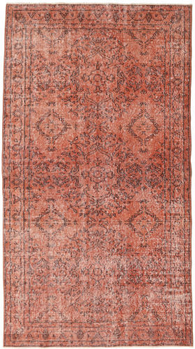 Håndknyttet. Opphav: Turkey Håndknyttet Teppe Colored Vintage 116X211 Mørk Rød/Lyserosa (Ull, Tyrkia)