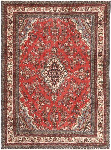 Håndknyttet. Opphav: Persia / Iran Persisk Hamadan Patina Teppe 260X350 Mørk Rød/Rust Stort (Ull, Persia/Iran)