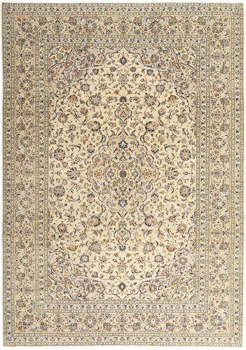 Håndknyttet. Opphav: Persia / Iran Persisk Keshan Patina Teppe 243X340 Lys Grå/Beige (Ull, Persia/Iran)